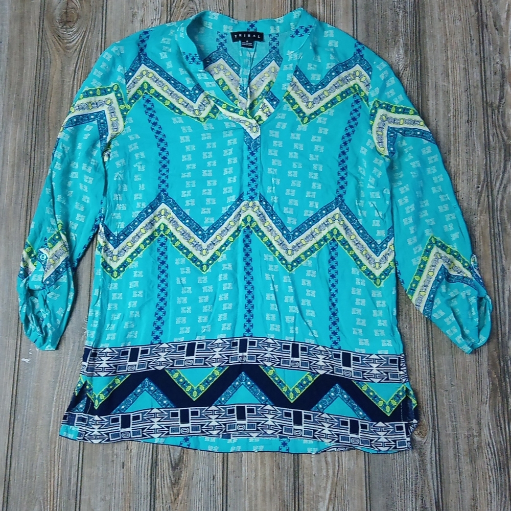 Tribal Boho Aztec Bohemian Print Pattern Flowy V … - image 1